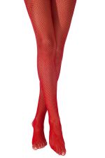 Greta – Medias de red en Negro o Rojo – Fiore