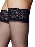 Silvi – Calze autoreggenti classiche da donna, fini, 15 denari – Veneziana