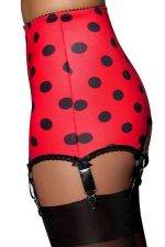 Lady Bird – Liguero vintage rojo