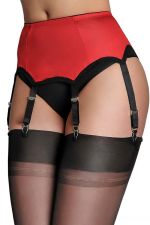 Liguero Rojo Sexy con 6 Ligas – Barbara