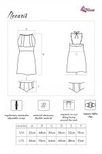 Neearis – Camisón Sexy Transparente con Bordado y Plumeti