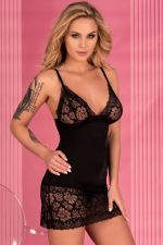 Narca – Babydoll Sexy in Pizzo Nero – Livco Corsetti