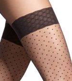 Marcy – Pantys fantasía con efecto medias y diseño plumetis – Adrian