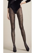 Simonetta – Pantys talla grande con motivo de rostro femenino – Fiore