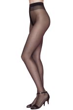 Crush – Panty negro con topos azules – Fiore