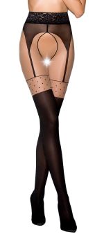 Panty abierto efecto liguero – Passion