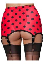 Lady Bird – Liguero vintage rojo
