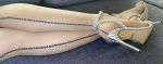 Collant Sexy Carne e Nero con Effetto Calze e Reggicalze – Ballerina 307