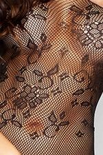 Mono Sexy Abierto de fina Red con Estampado Floral – BS007 Passion