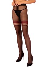 Nimari – Panty abierto sexy talla 5 con efecto liguero de red – Livco