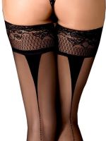 Medias sexys autoadherentes con efecto de costura trasera – Ballerina 556