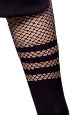 Luna – Panty de red con efecto media opaca – Veneziana