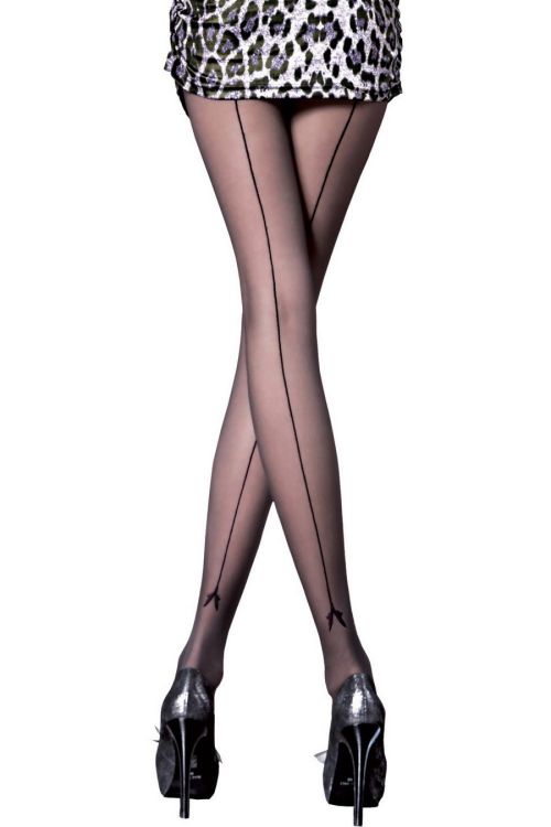 Miriam – Collant sexy con cucitura 20 denari – Fiore
