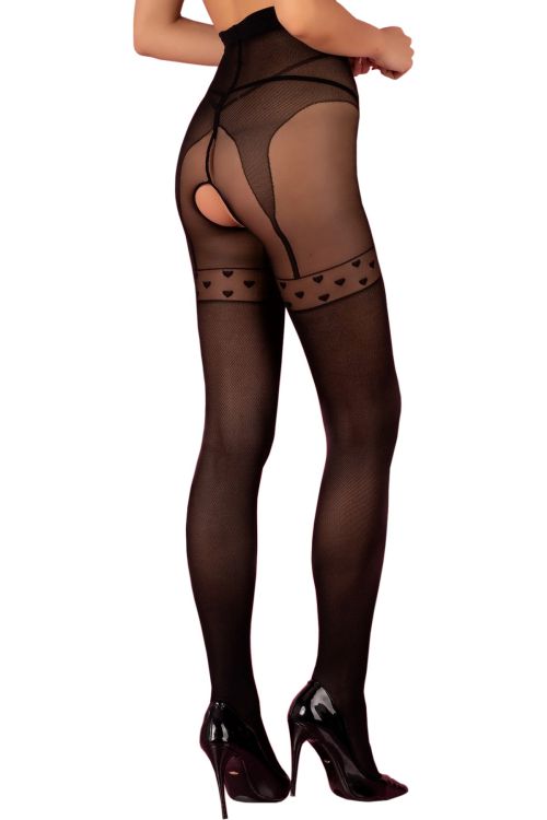 Torimini – Panty abierto con efecto liguero para mujer – Livco