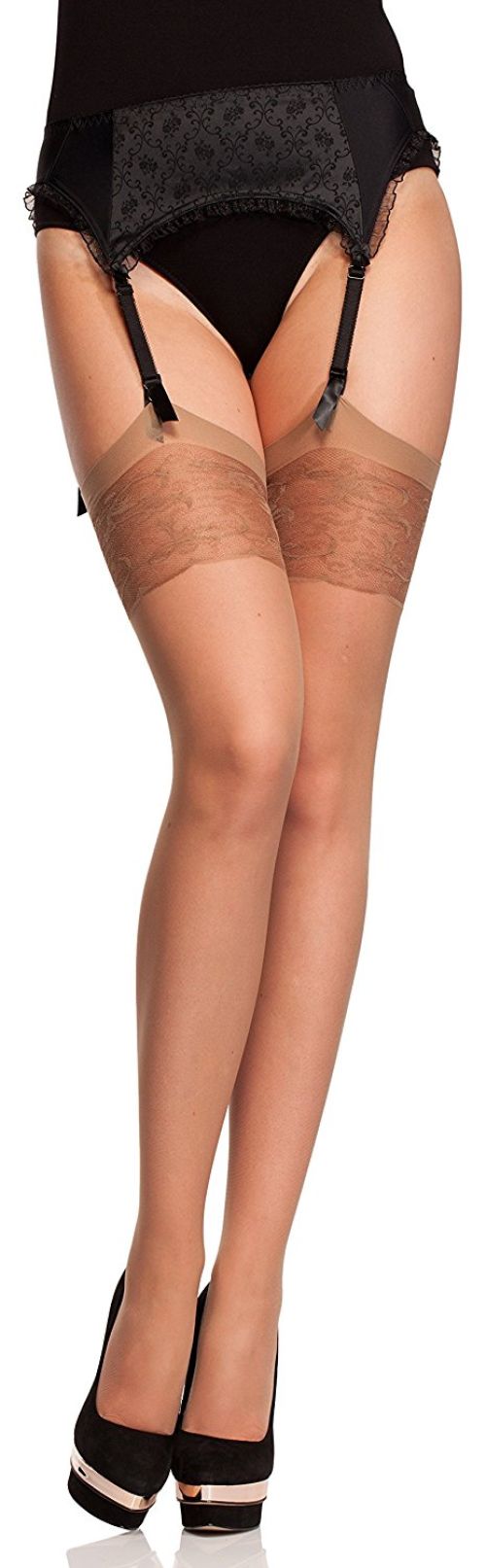 Jordana – Calze classiche per reggicalze – Fiore