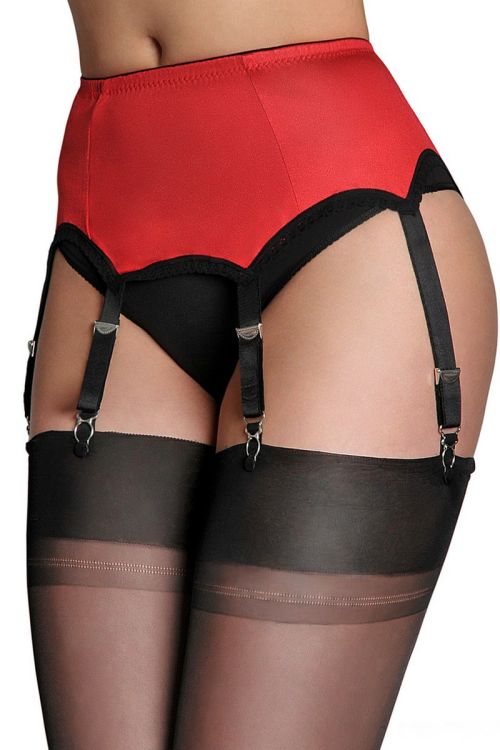 Liguero Rojo Sexy con 6 Ligas – Barbara