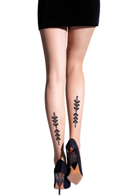 Arise – Collant sottile effetto tatuaggio – Knittex