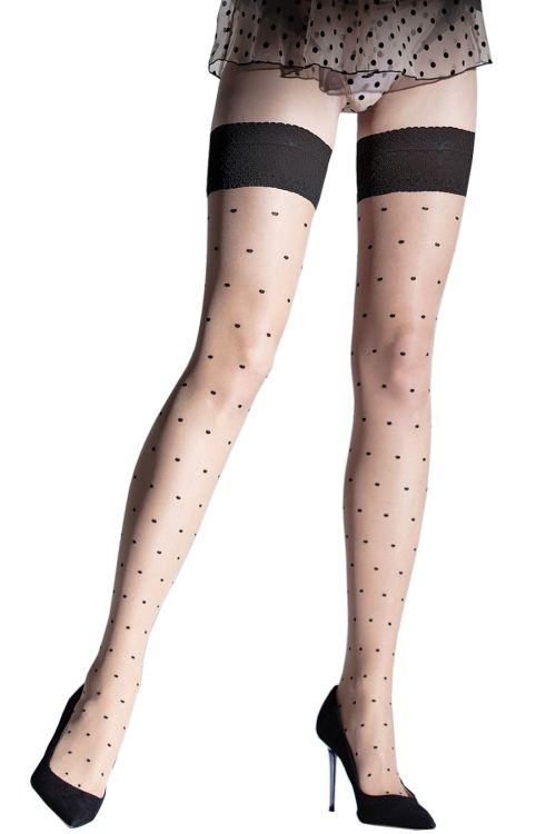 Subtile – Medias fantasía para mujer con plumetis – Knittex