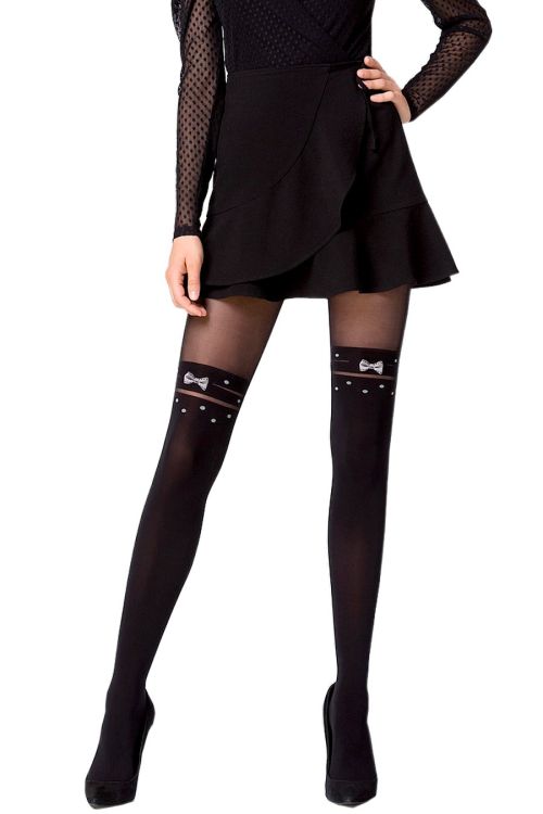 Catwalk – Pantys semitransparentes de mujer con efecto media – Knittex