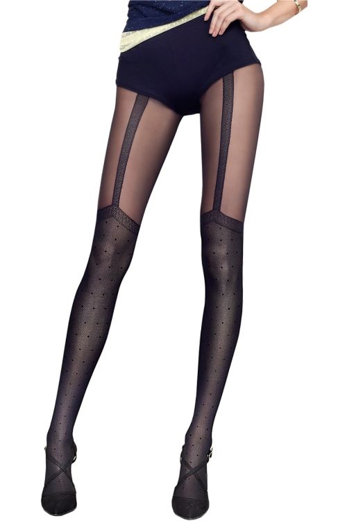 Spice Up – Panty Fantasía con efecto Medias con Liguero – Fiore
