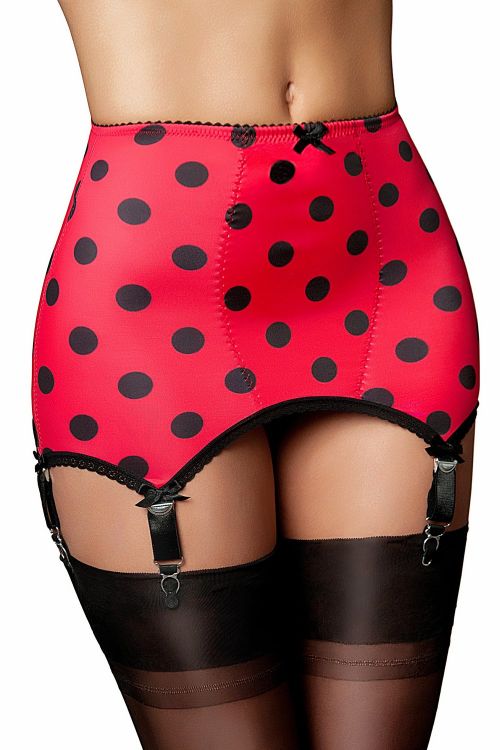 Lady Bird – Liguero vintage rojo