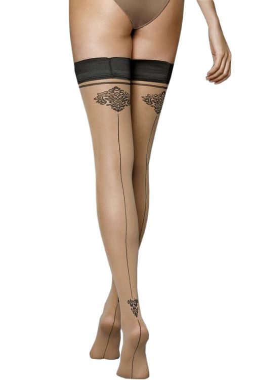 Carmine – Medias sexys con diseño de costura – Veneziana